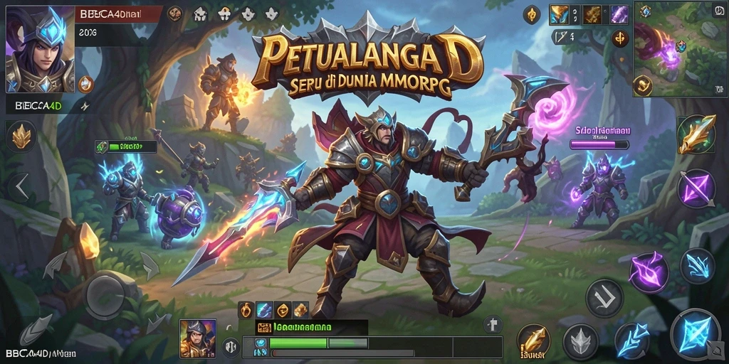 Tampilan gameplay menakjubkan dari BBCA4D dalam aksi MMORPG.