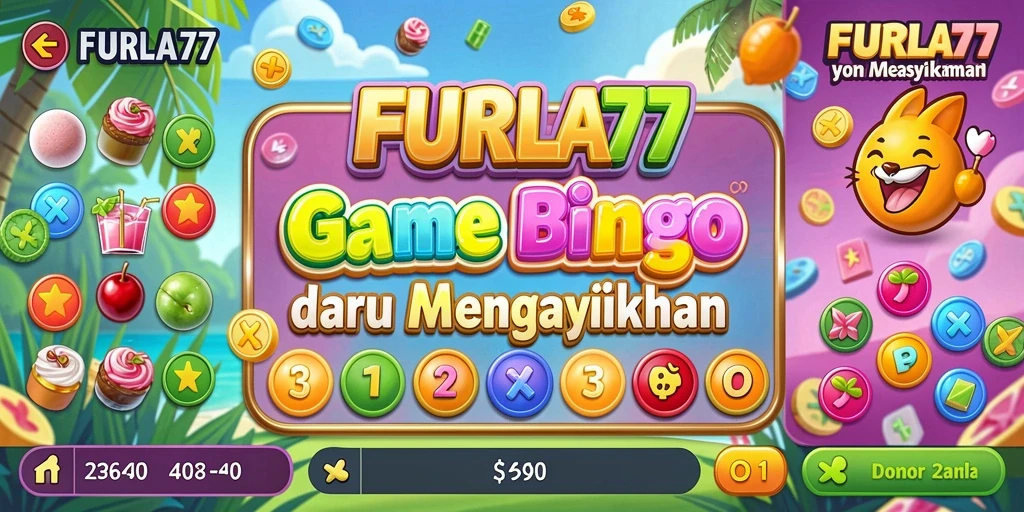 Screenshot FURLA77 menampilkan gameplay Bingo yang seru dan interaktif.