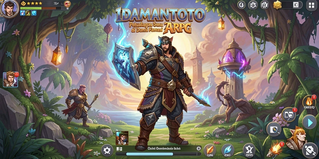 Tampilan dinamis gameplay ARPG di IDAMANTOTO.