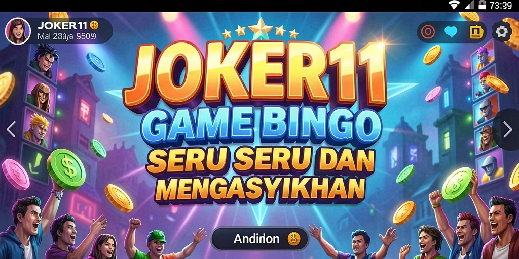 Tampilan gameplay Bingo JOKER11 yang menarik dan interaktif.