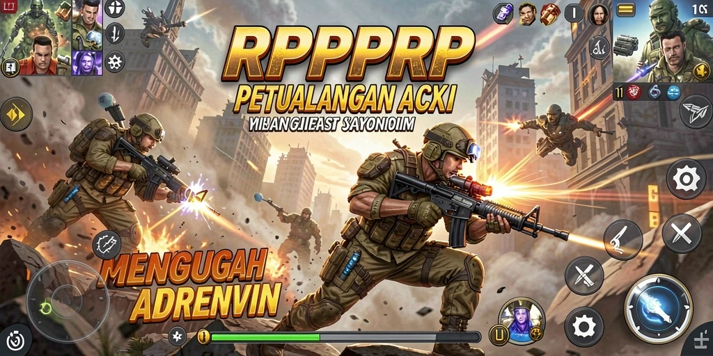 Screenshot RPRPRP menunjukkan aksi mendebarkan di gameplay.