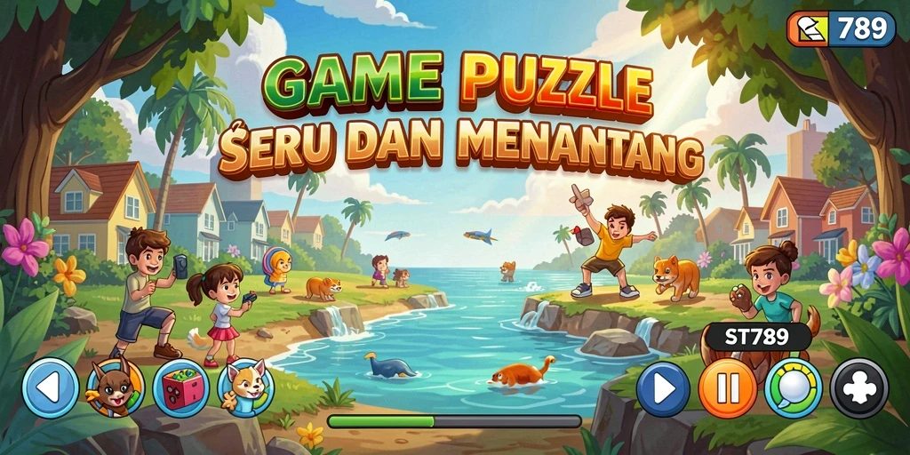 Screenshot gameplay ST789 yang menampilkan tantangan teka-teki menarik.