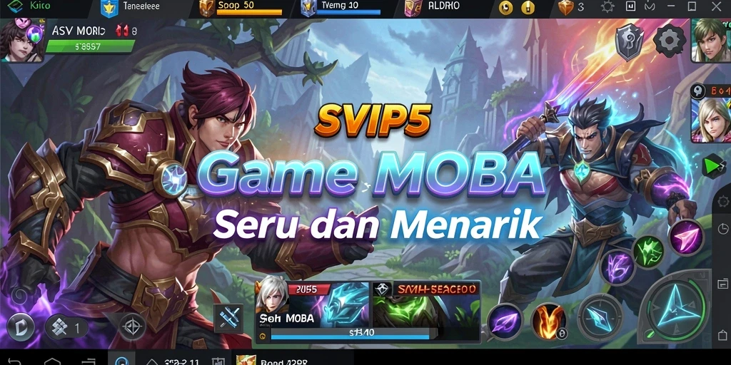 Tangkapan layar gameplay SVIP5 yang menunjukkan karakter dalam aksi pertarungan.