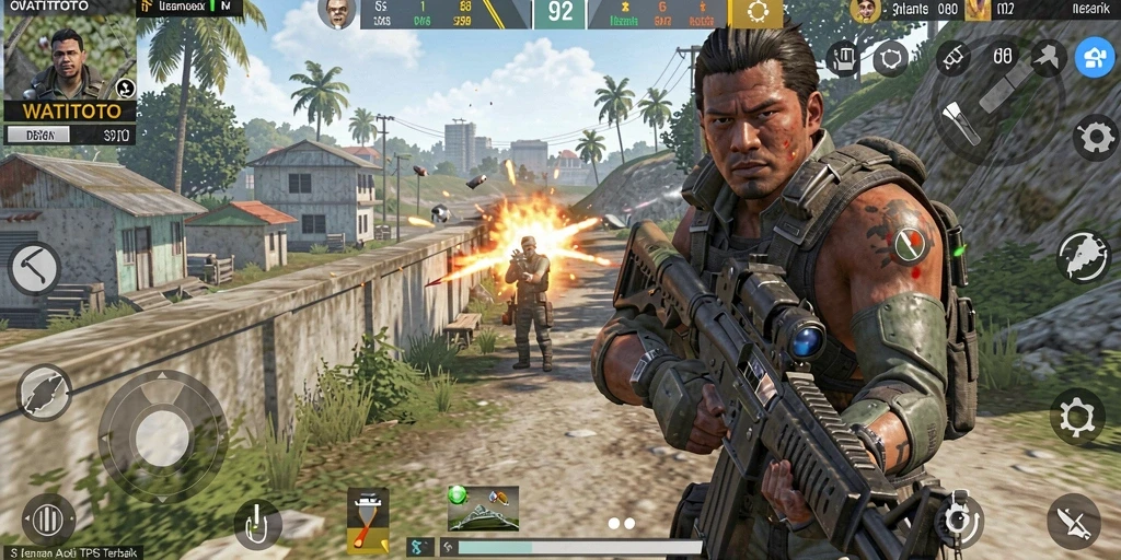 Gameplay seru WATITOTO menampilkan aksi mendebarkan.
