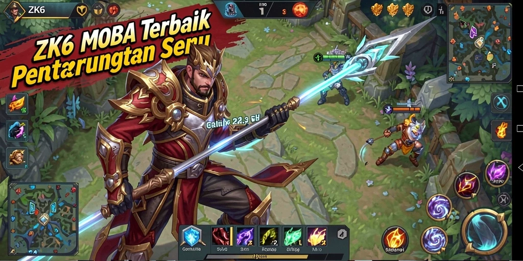 Tampilan gameplay ZK6 yang seru dan penuh aksi.